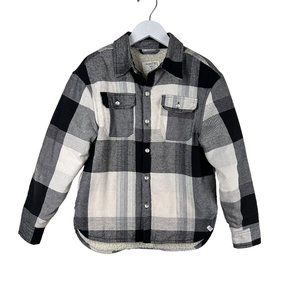 Sovereign Code Los Angeles Boys Flannel Sherpa Shacket Size 8